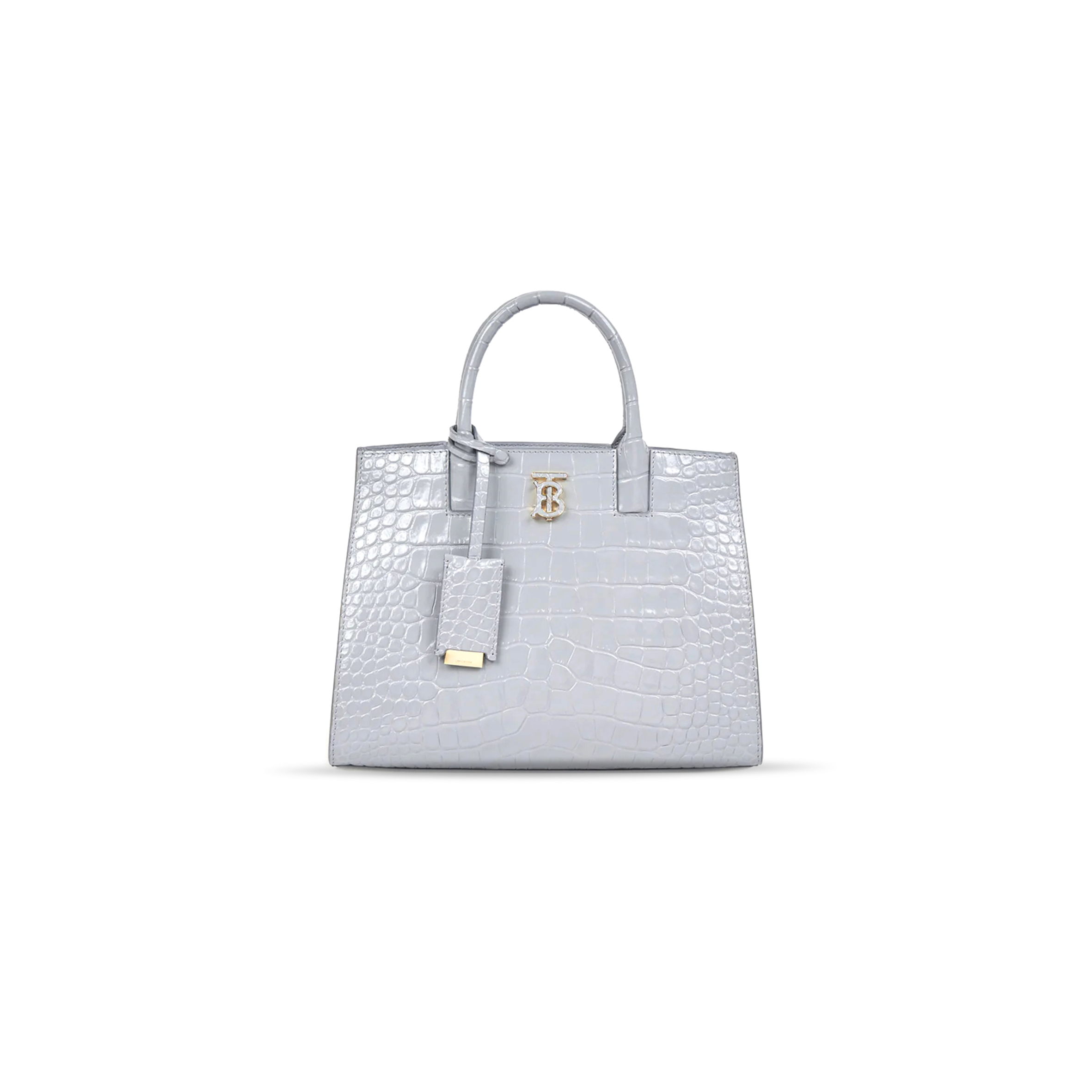 BURBERRY CROCODILE EMBOSSED CALFSKIN MINI FRANCES TOTE 80582840 (27*20*11cm)